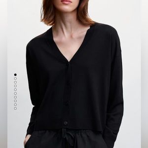 Mango black cardigan XS